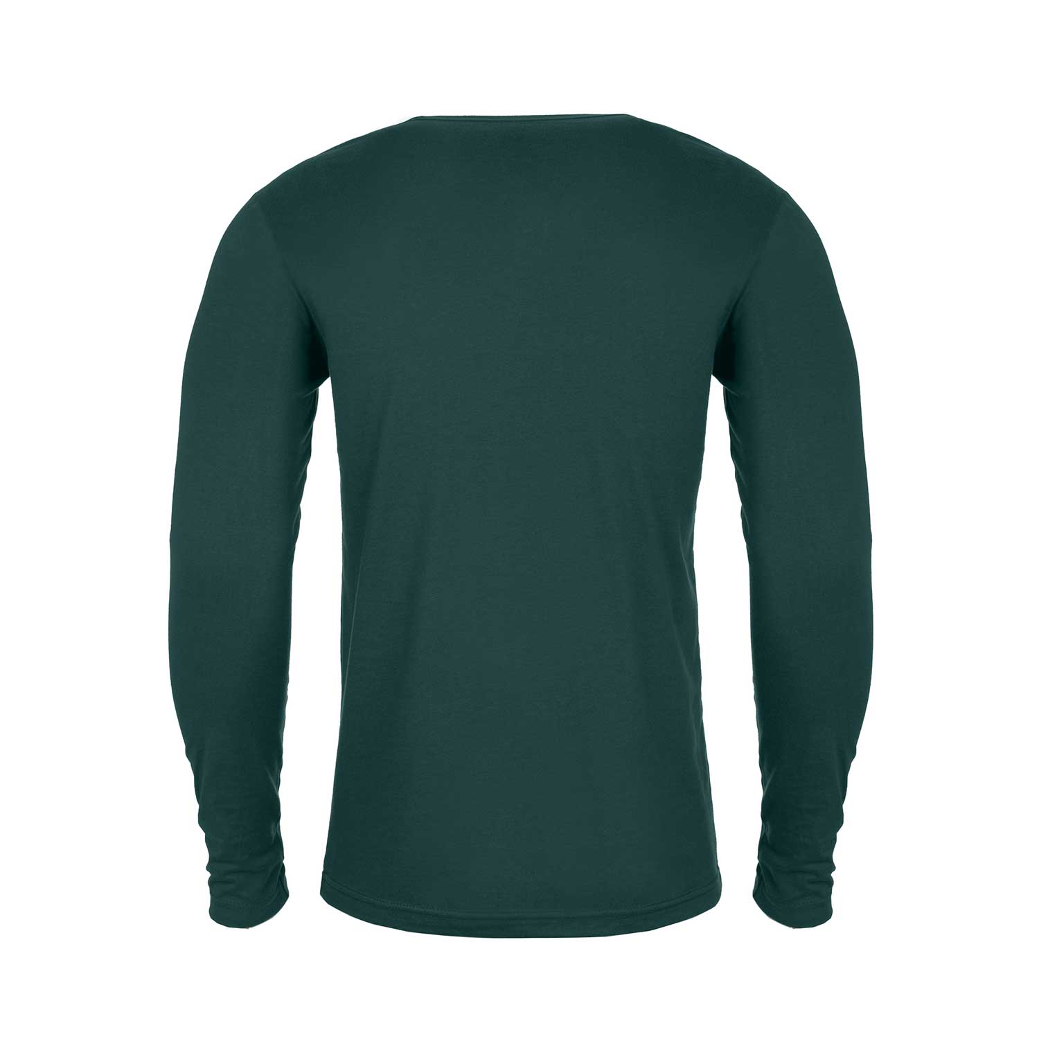 Unisex Cotton Long Sleeve T-Shirt Forest Green 3601 Next Level Apparel XS-3XL Back View