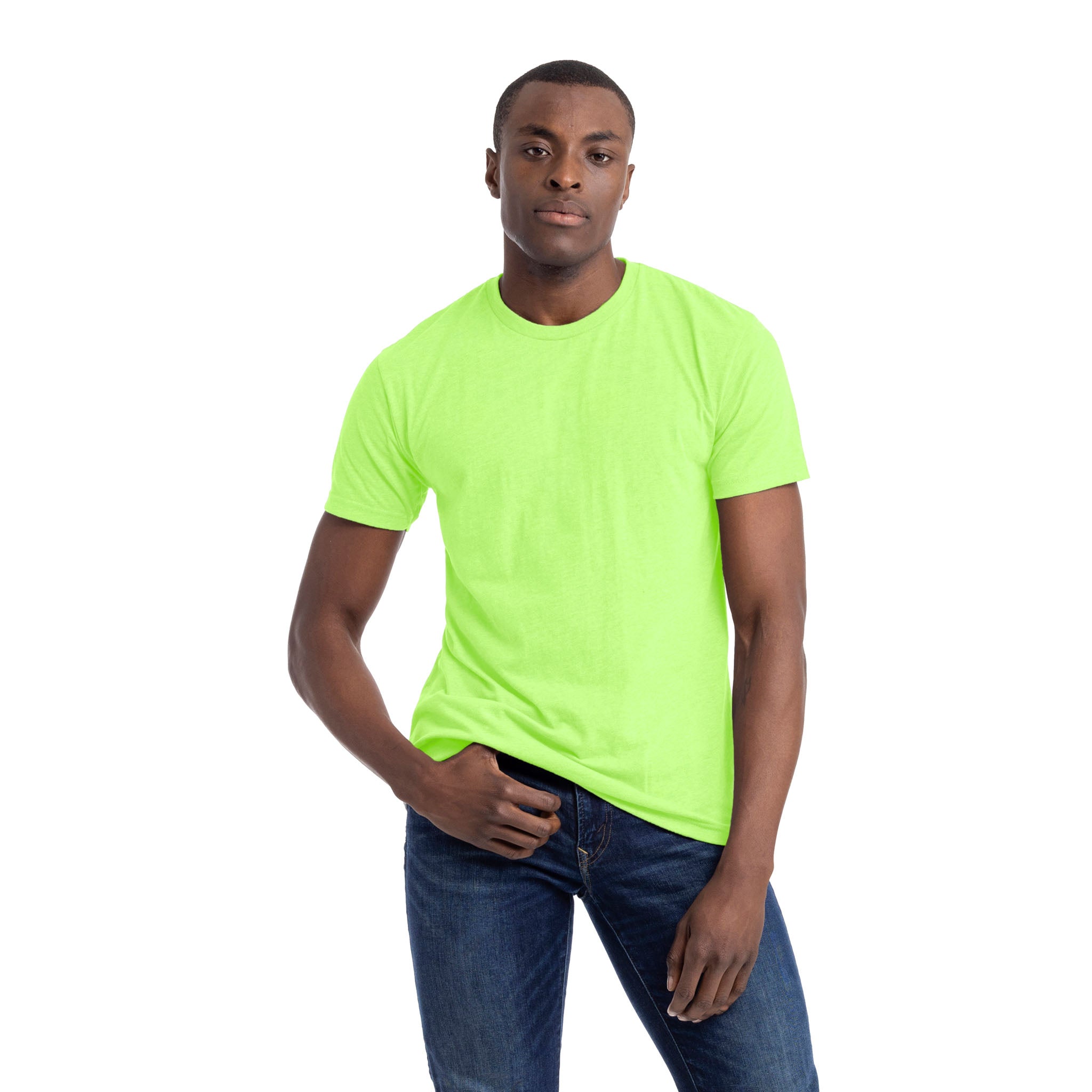 Unisex CVC T-Shirt Neon Green 6210 Next Level Apparel