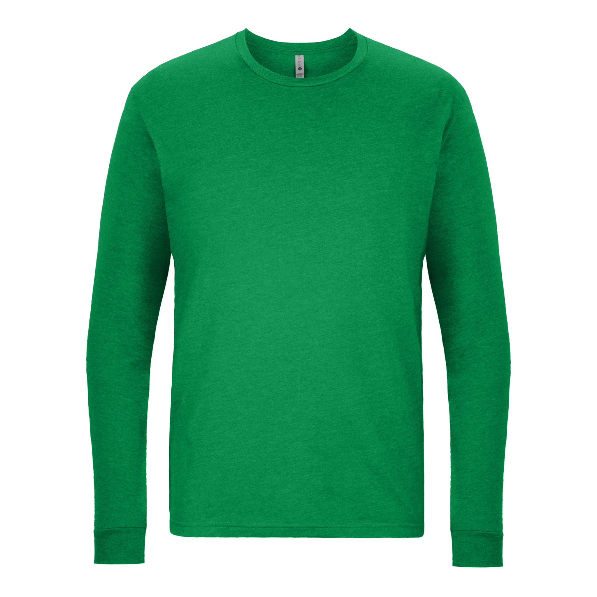 Unisex CVC Long Sleeve T-Shirt Kelly Green 6211 Next Level Apparel Sizes XS, S, M, L, XL, 2XL, 3XL Back View