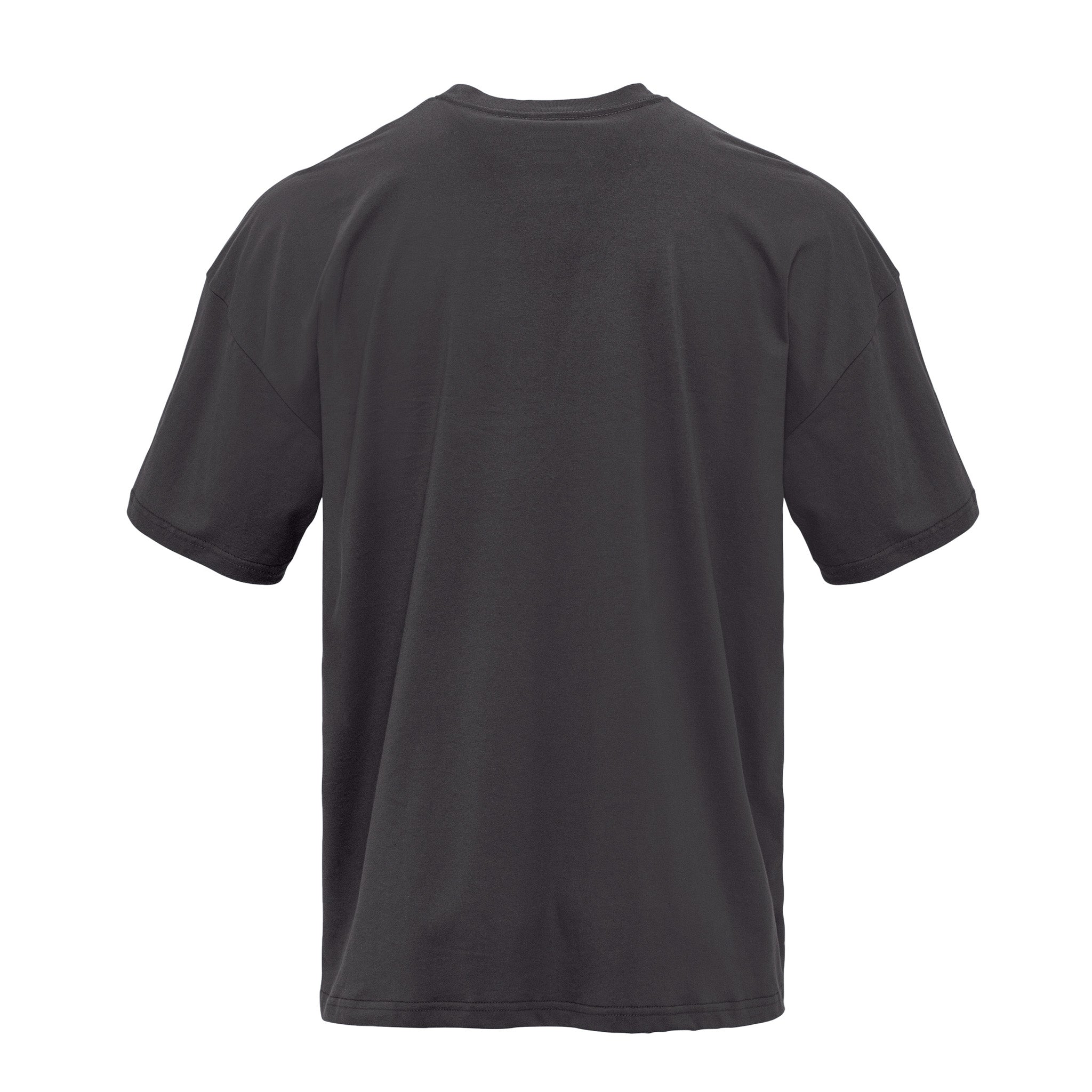 Unisex Heavyweight T-Shirt Graphite Black 7200 Next Level Apparel Sizes XS, S, M, L, XL, 2XL, 3XL Back View