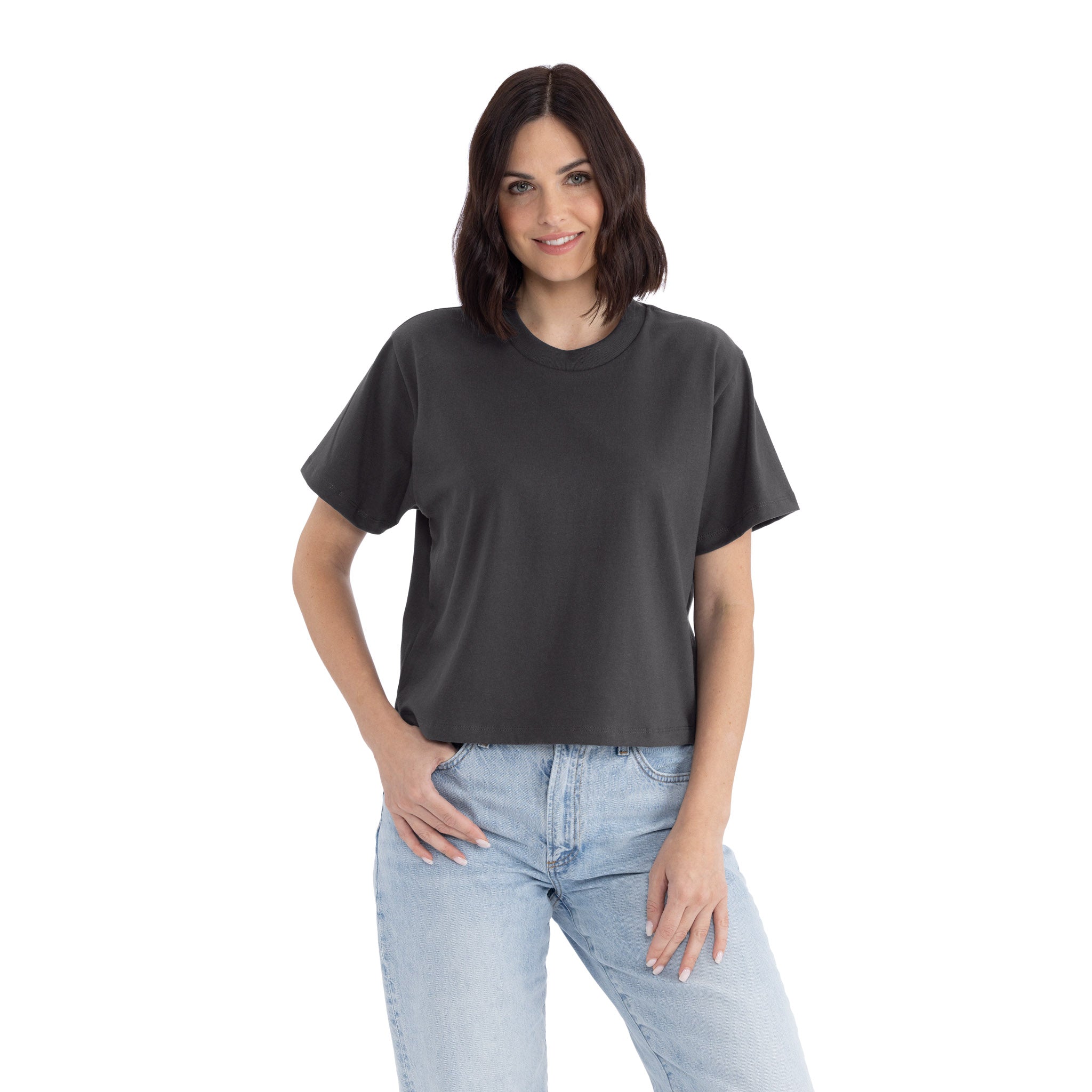 Women s Heavyweight High Boxy T Shirt