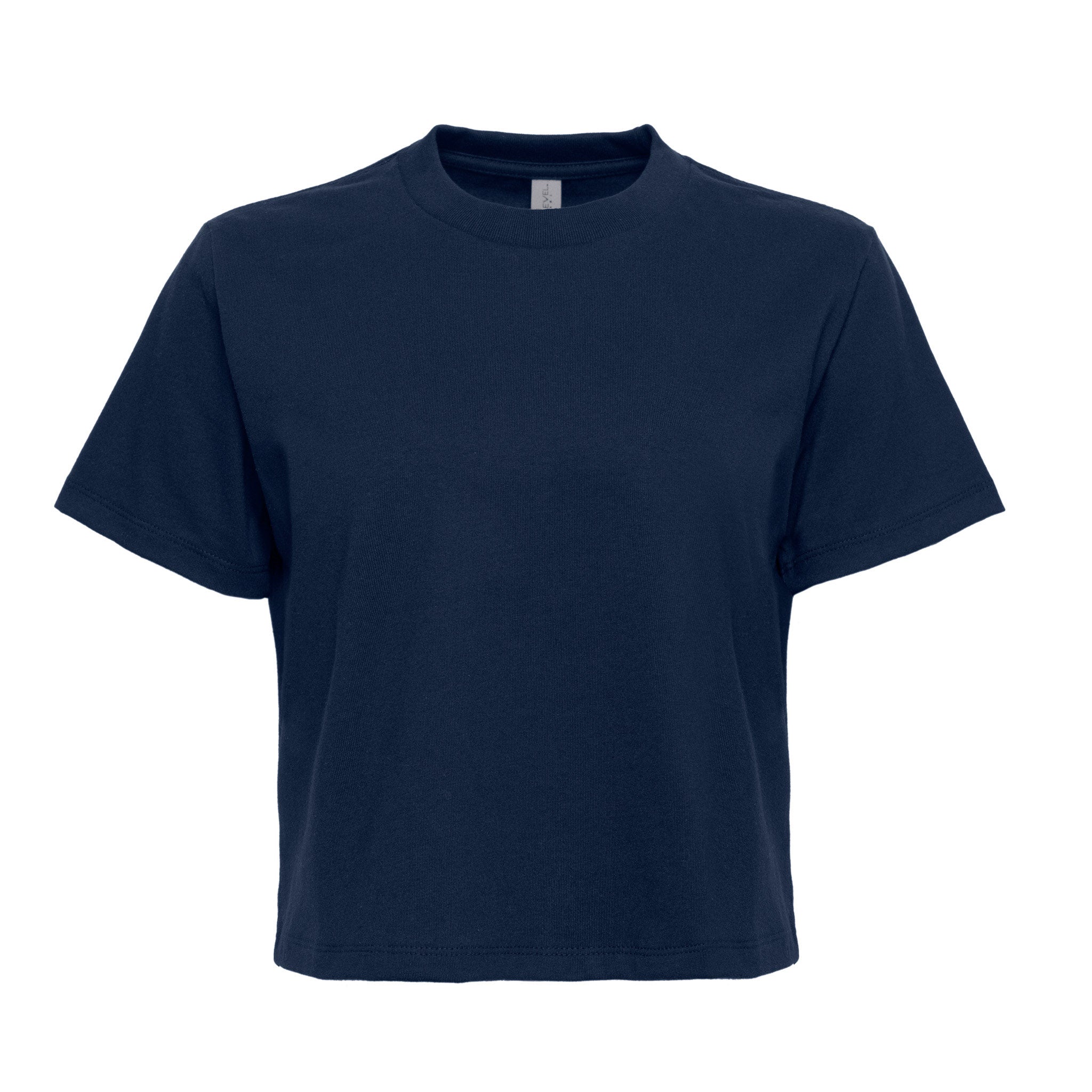 Heavyweight High Boxy T-Shirt Midnight Navy 7610 Next Level Apparel Sizes XS, S, M, L, XL, 2XL, 3XL Back View