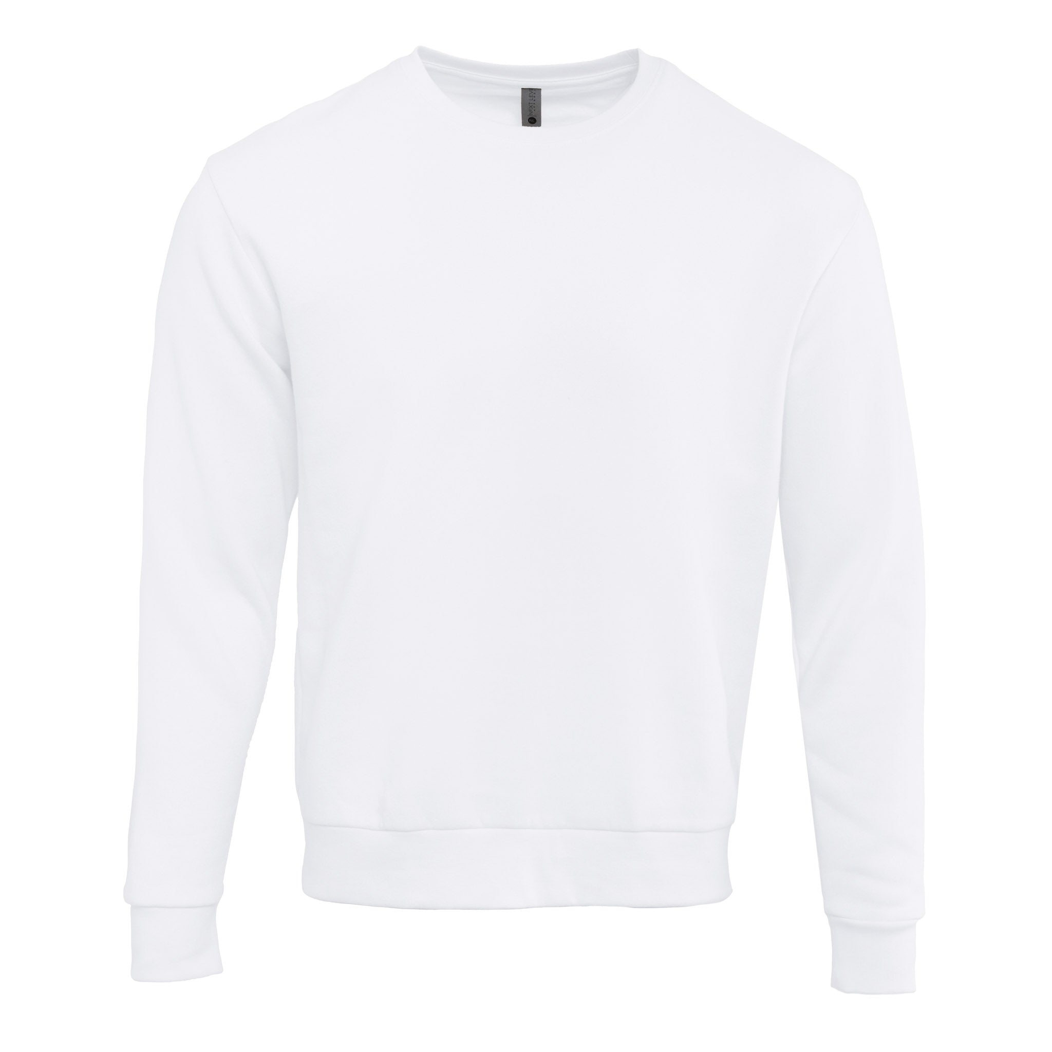 Unisex Santa Barbara Fleece Sweatshirt White 9003 Next Level Apparel