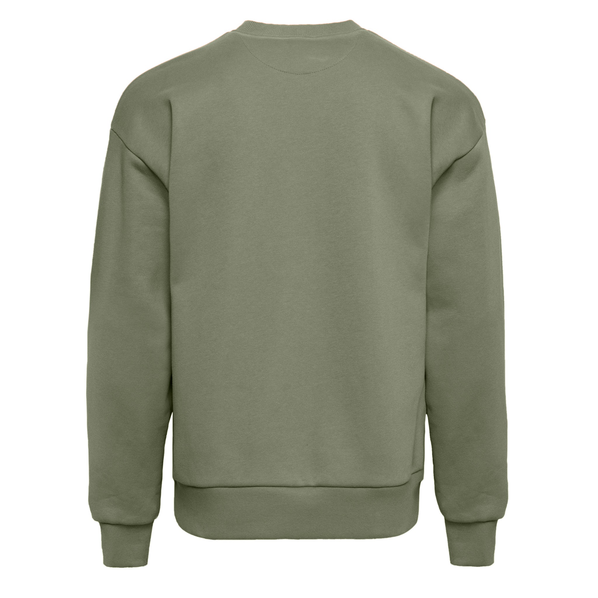 Unisex Heavyweight Sweatshirt Light Olive 9007 Next Level Apparel Sizes XS, S, M, L, XL, 2XL, 3XL Back View