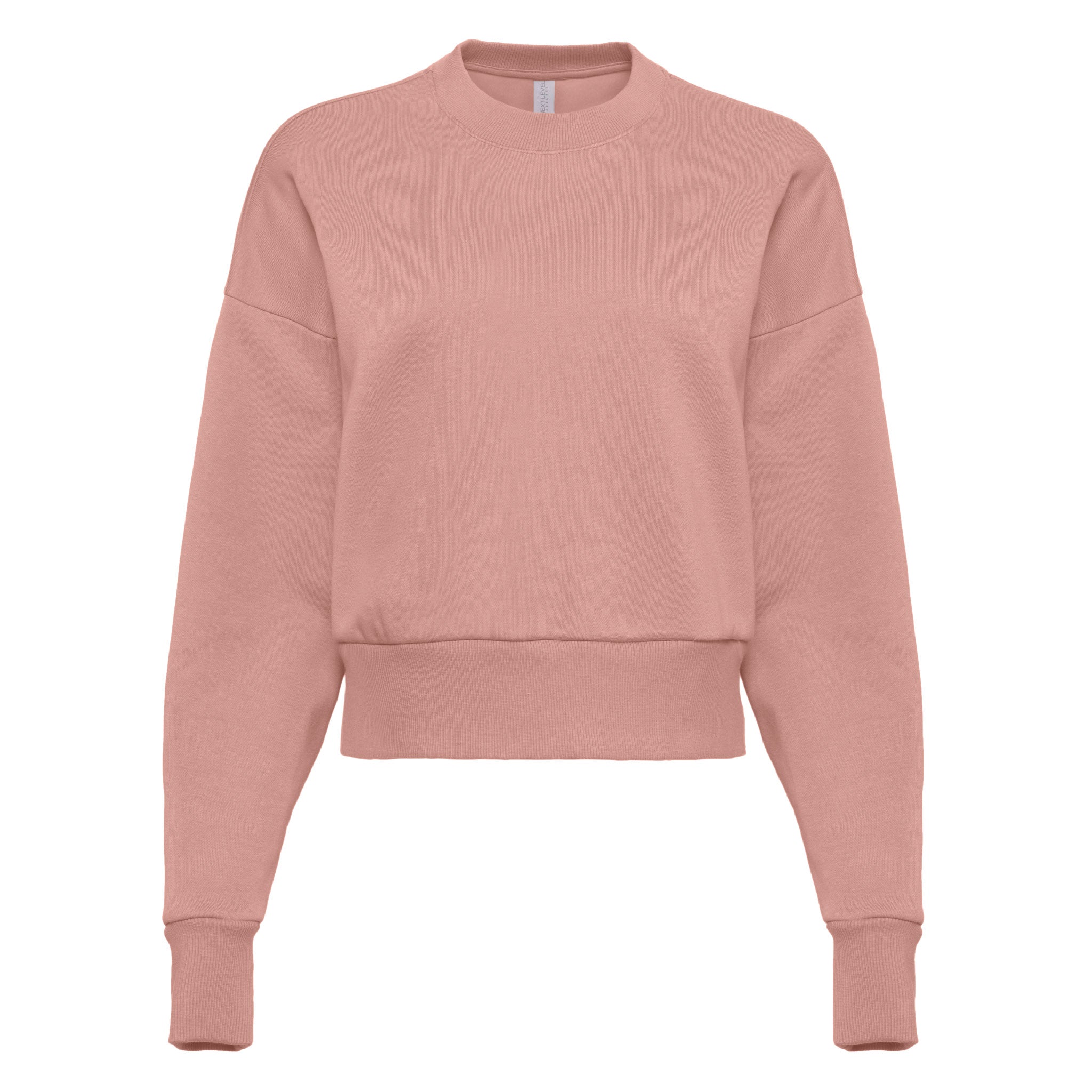 Women's Heavyweight Sweatshirt Desert Pink 9087 Next Level Apparel Sizes XS, S, M, L, XL, 2XL, 3XL