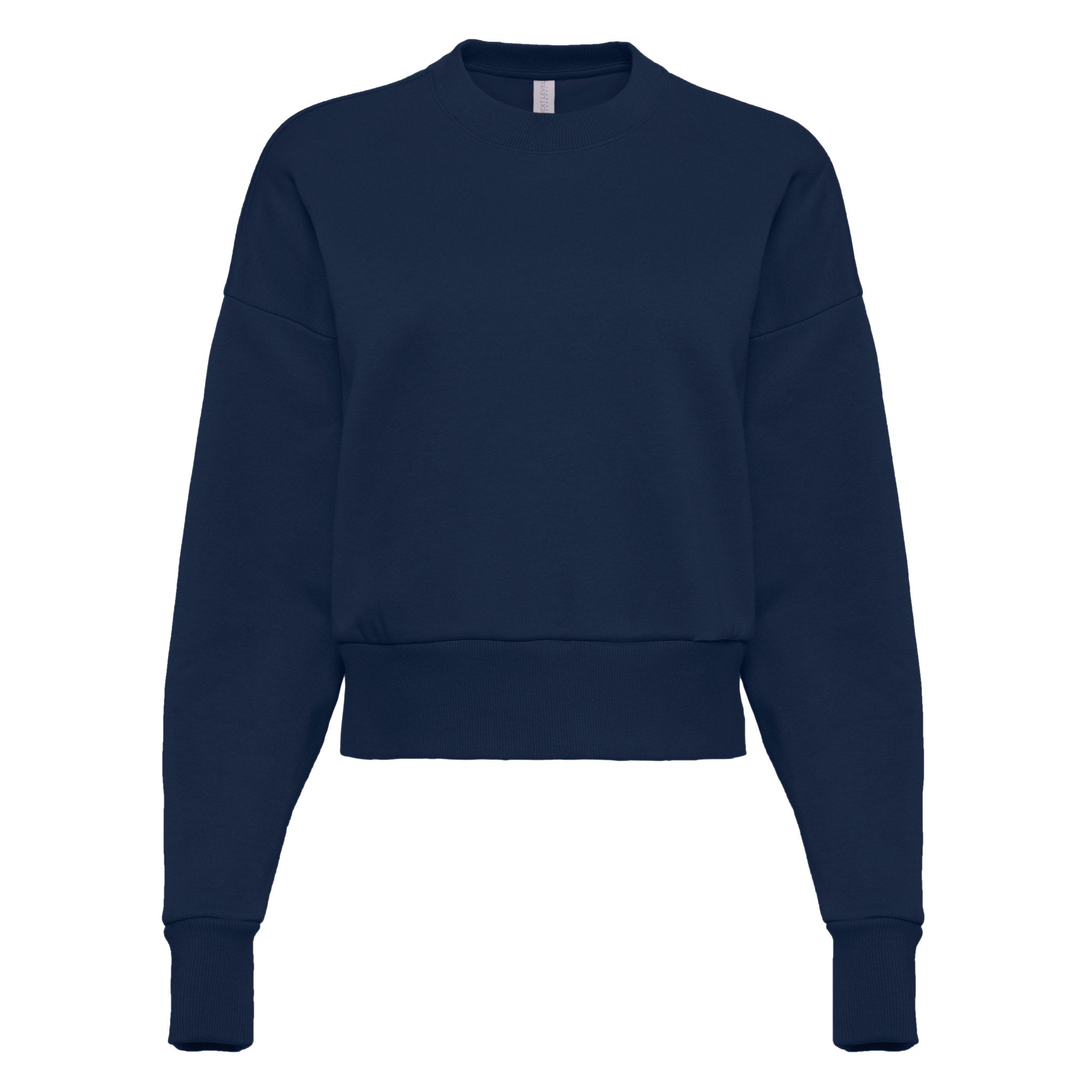 Women's Heavyweight Sweatshirt Midnight Navy 9087 Next Level Apparel Sizes XS, S, M, L, XL, 2XL, 3XL Back View