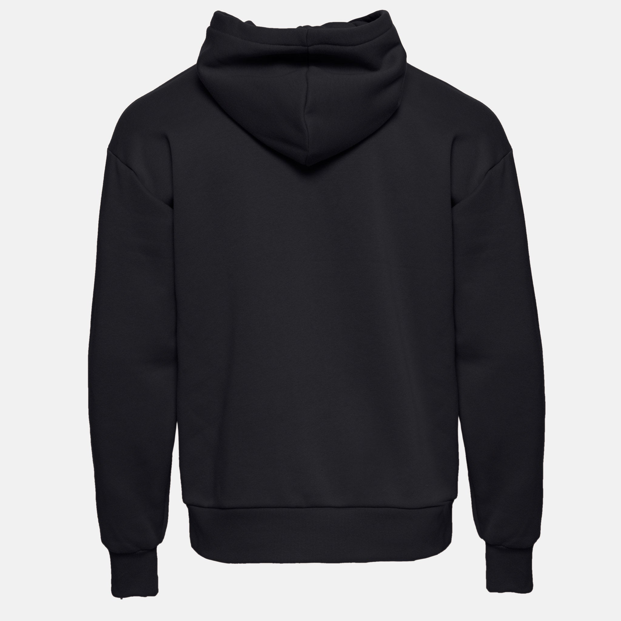 Unisex Heavyweight Pullover Hoodie Black 9307 Next Level Apparel Sizes XS, S, M, L, XL, 2XL, 3XL Back View