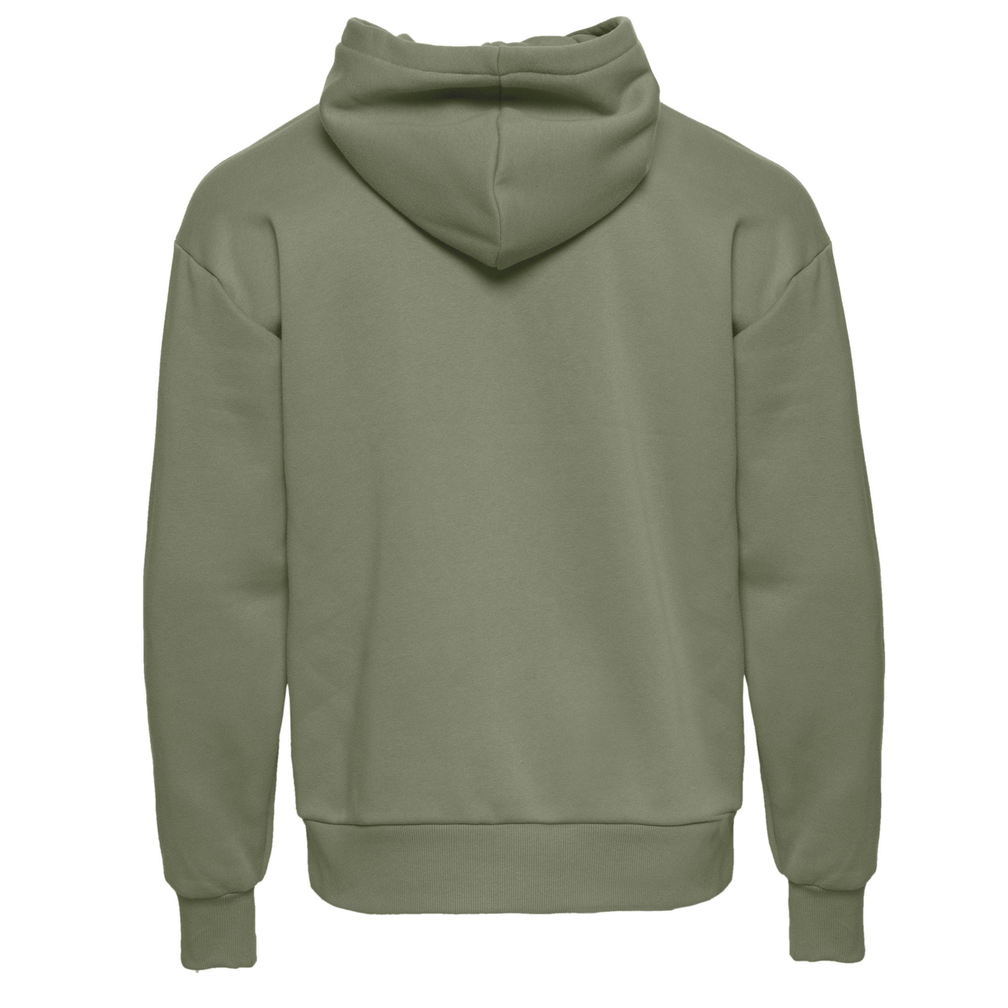 Unisex Heavyweight Pullover Hoodie Light Olive 9307 Next Level Apparel Sizes XS, S, M, L, XL, 2XL, 3XL Back View