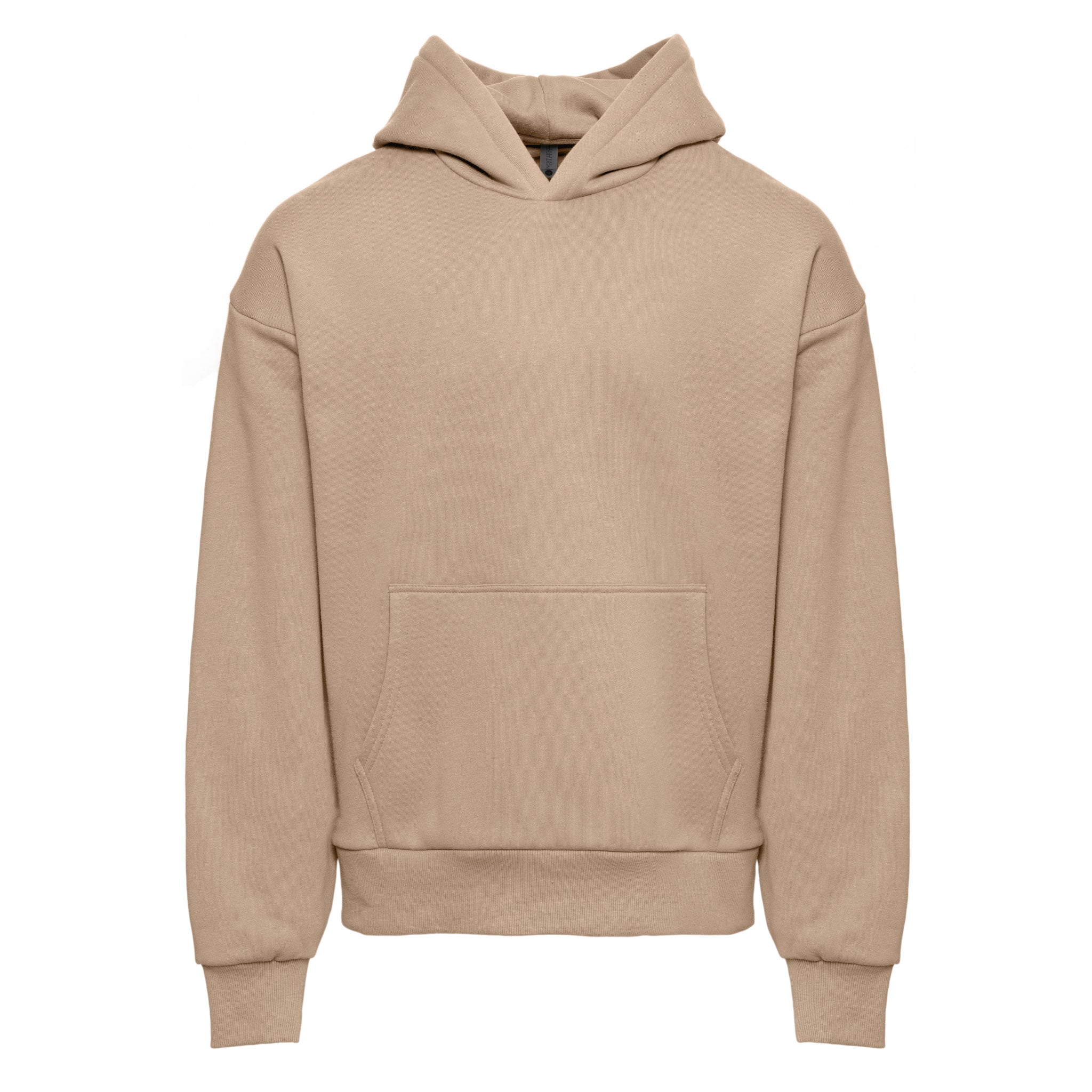 Unisex Heavyweight Pullover Hoodie Tan 9307 Next Level Apparel Sizes XS, S, M, L, XL, 2XL, 3XL Back View