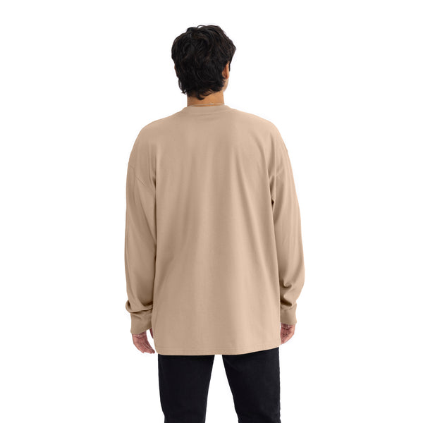 Introducing our Heavyweight Long Sleeve Ringspun Cotton T-Shirt: crafted for durability and comfort. Made from premium ringspun cotton, it offers unmatched softness. Versatile and timeless, it's an essential addition to any wardrobe.