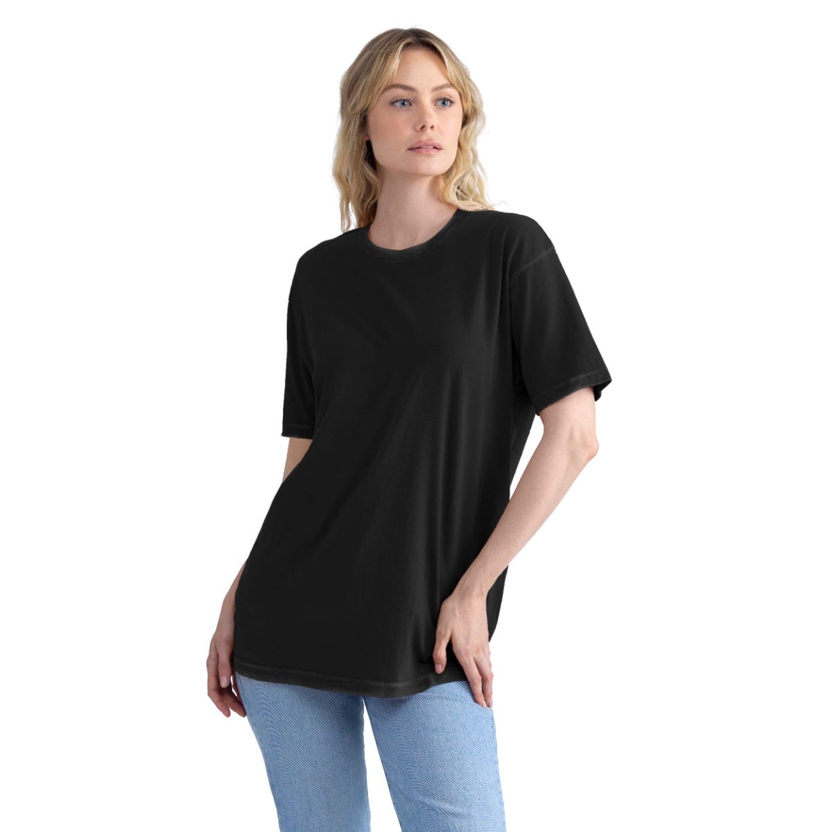 Unisex Soft Wash Cotton T-Shirt - Washed Black | 3600SW | Next Level Apparel