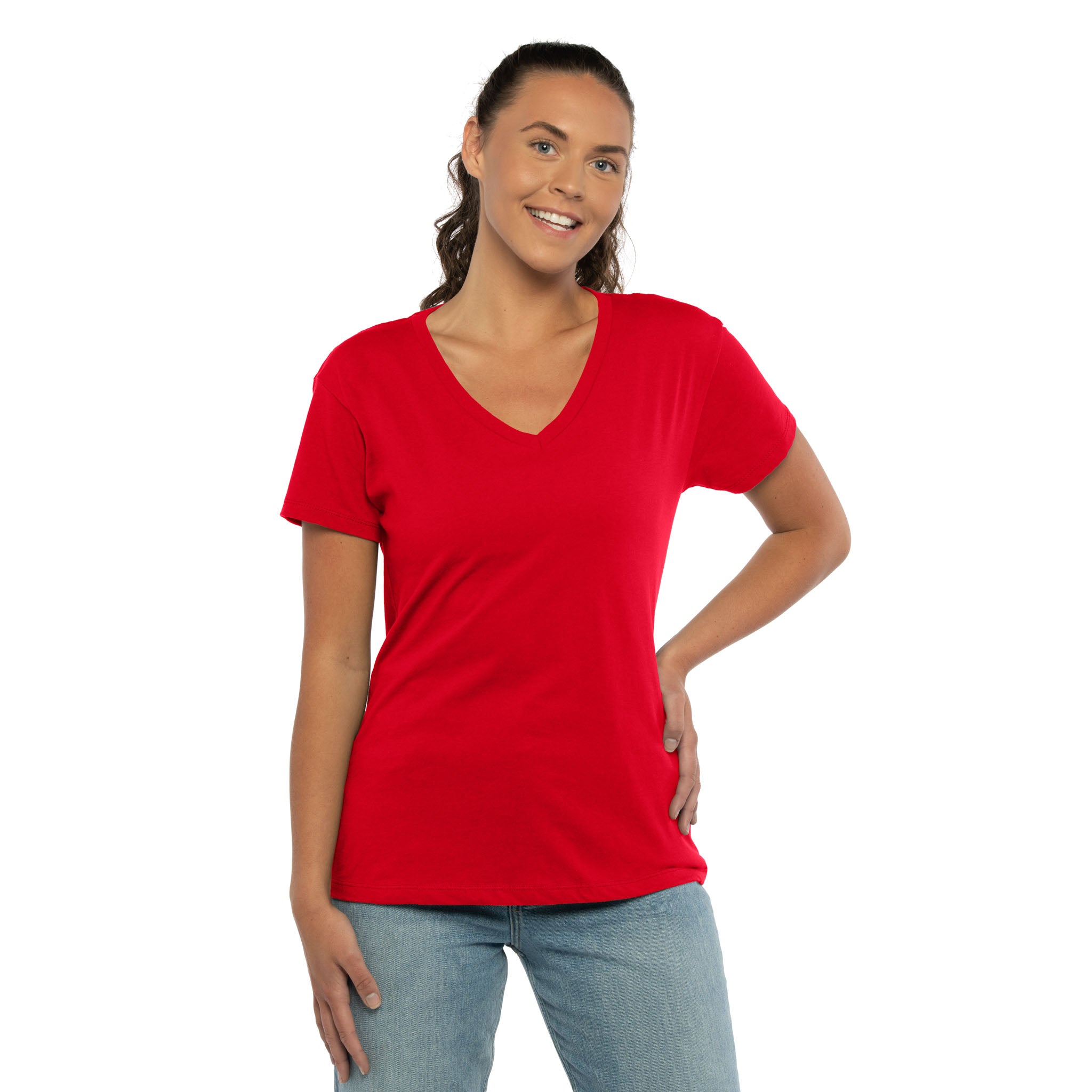 Women's Cotton V-Neck T-Shirt