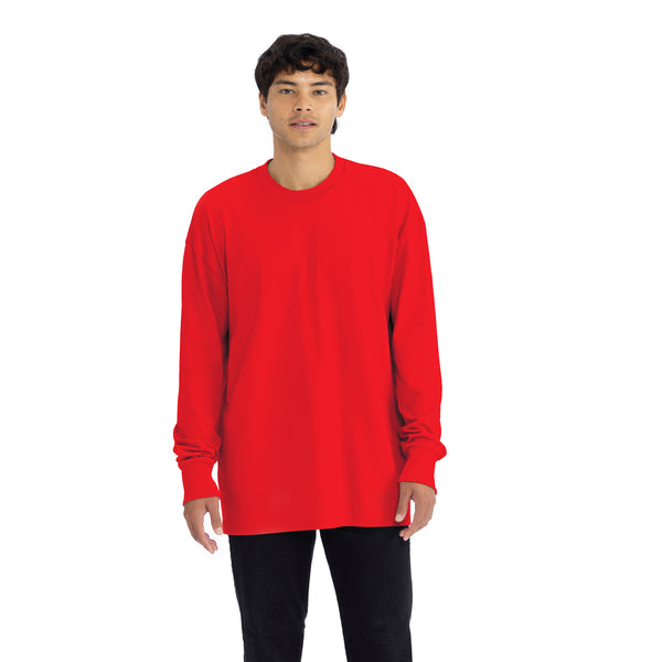 Introducing our Heavyweight Long Sleeve Ringspun Cotton T-Shirt: crafted for durability and comfort. Made from premium ringspun cotton, it offers unmatched softness. Versatile and timeless, it's an essential addition to any wardrobe.