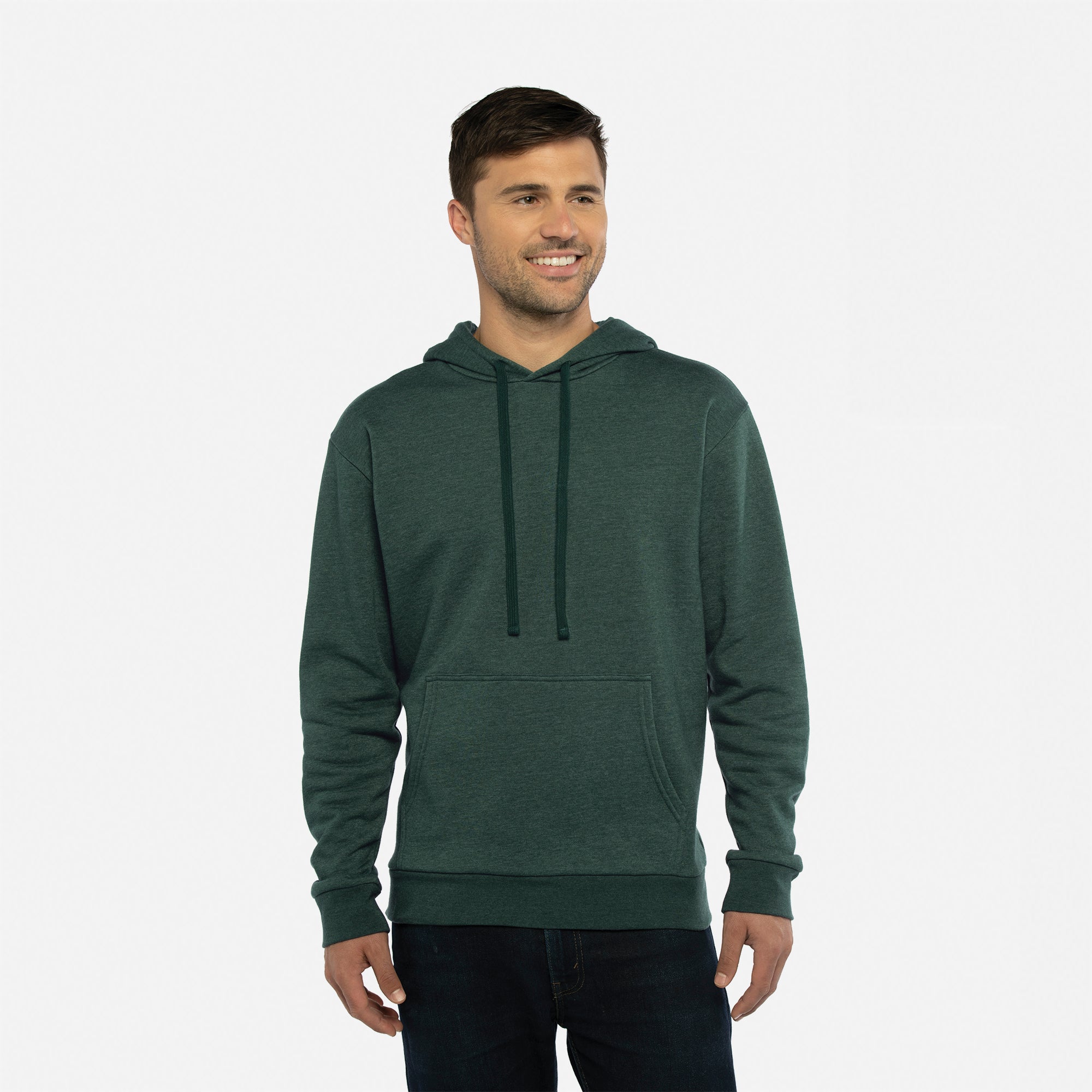 9302 Malibu Hoodie Heather Forest Green | Next Level Apparel