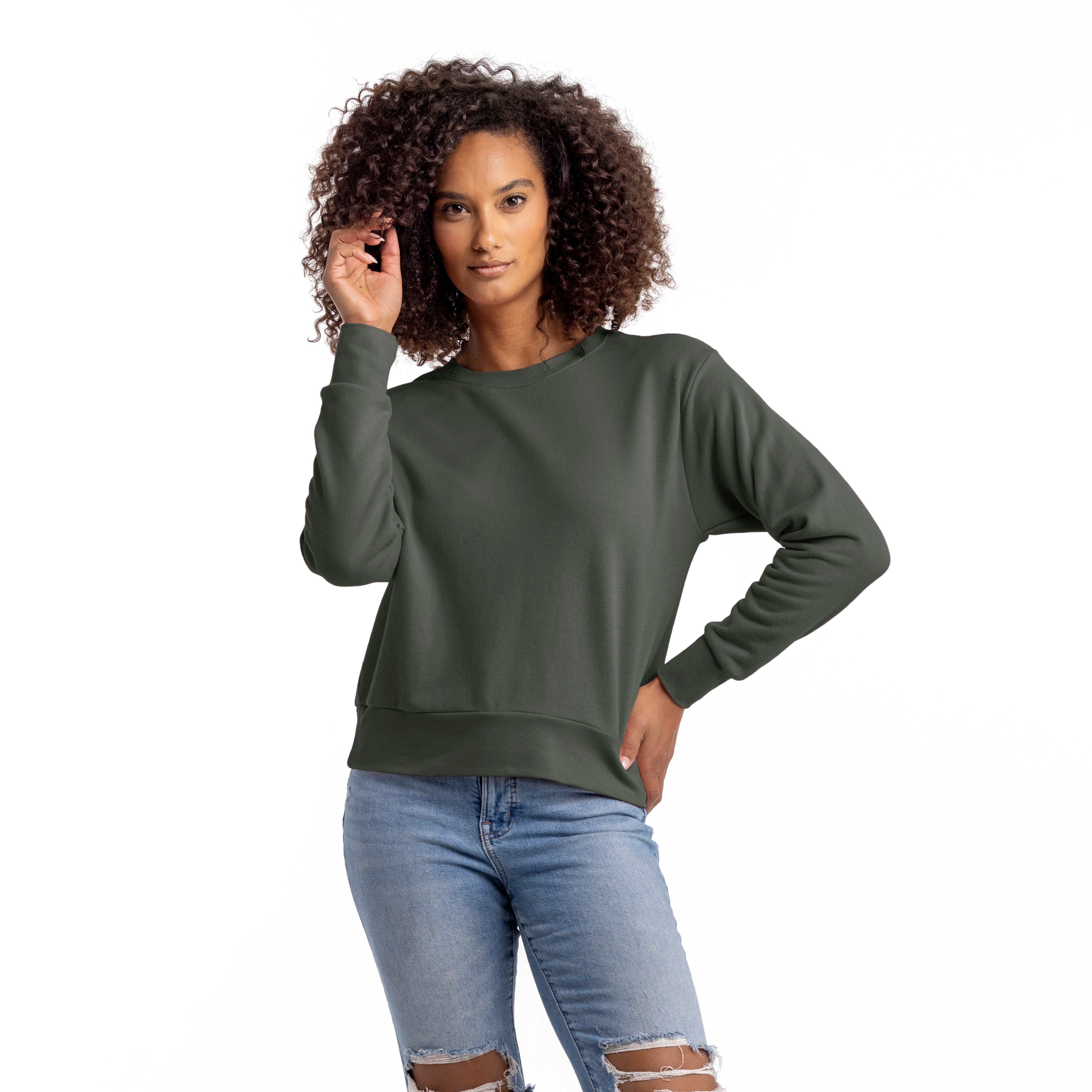 Women's Sueded French Terry Sweatshirt