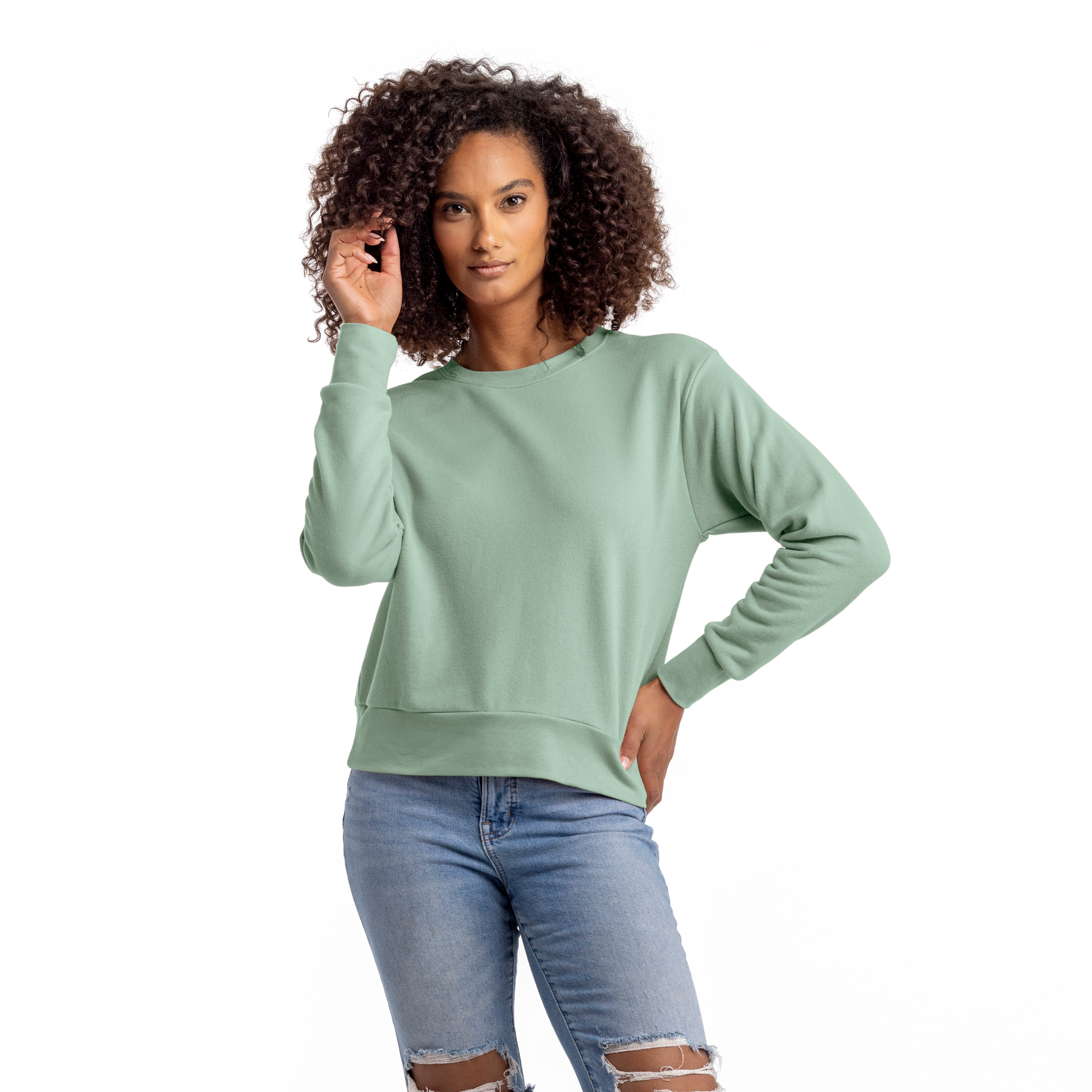 Women's Sueded French Terry Sweatshirt