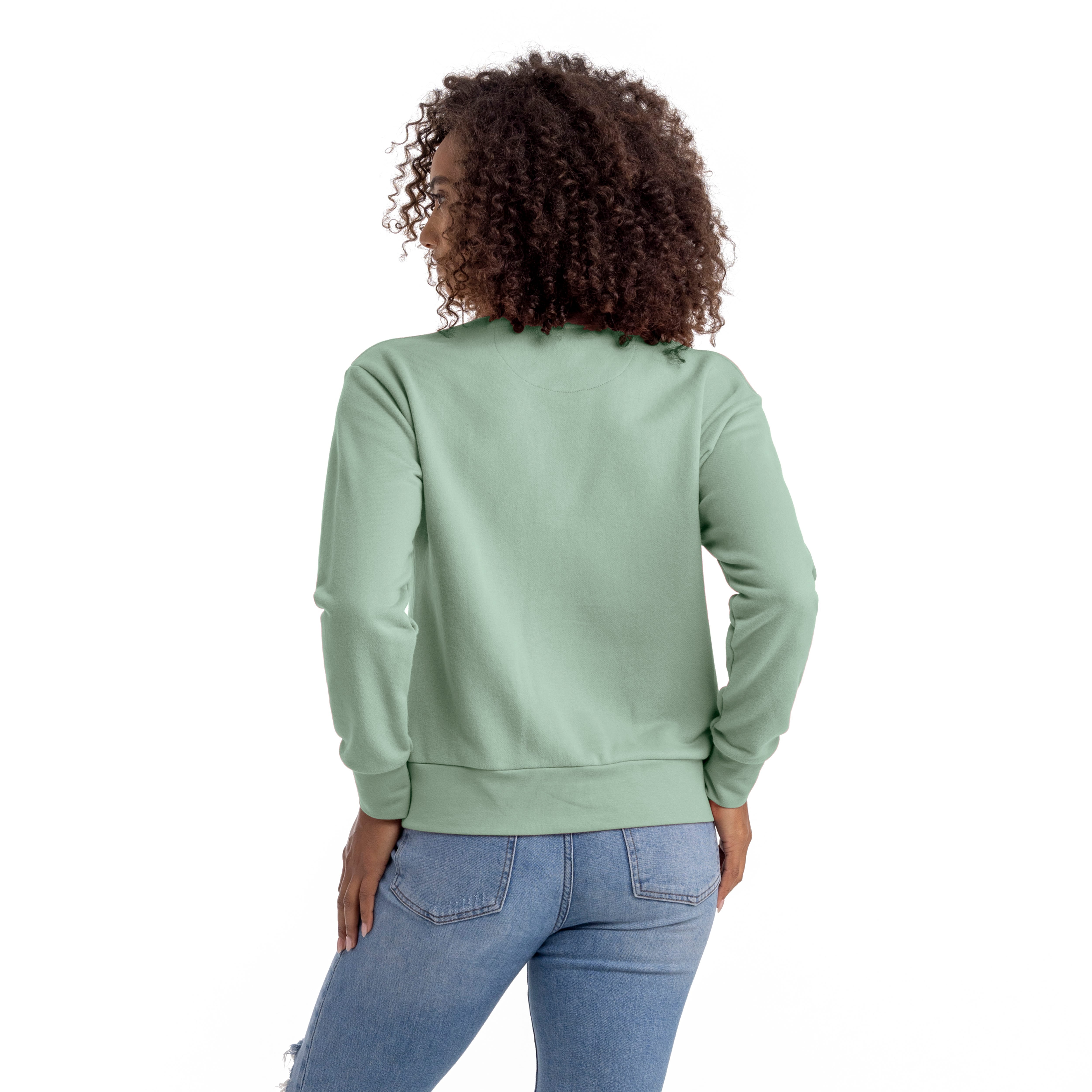 Women's sueded French Terry sweatshirt