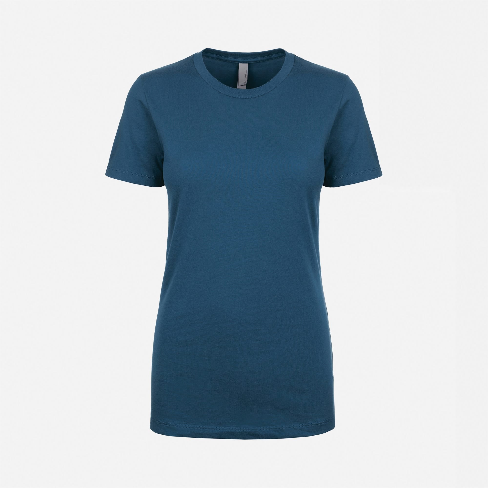 Cotton Boyfriend T-Shirt Cool Blue Next Level Apparel Women size