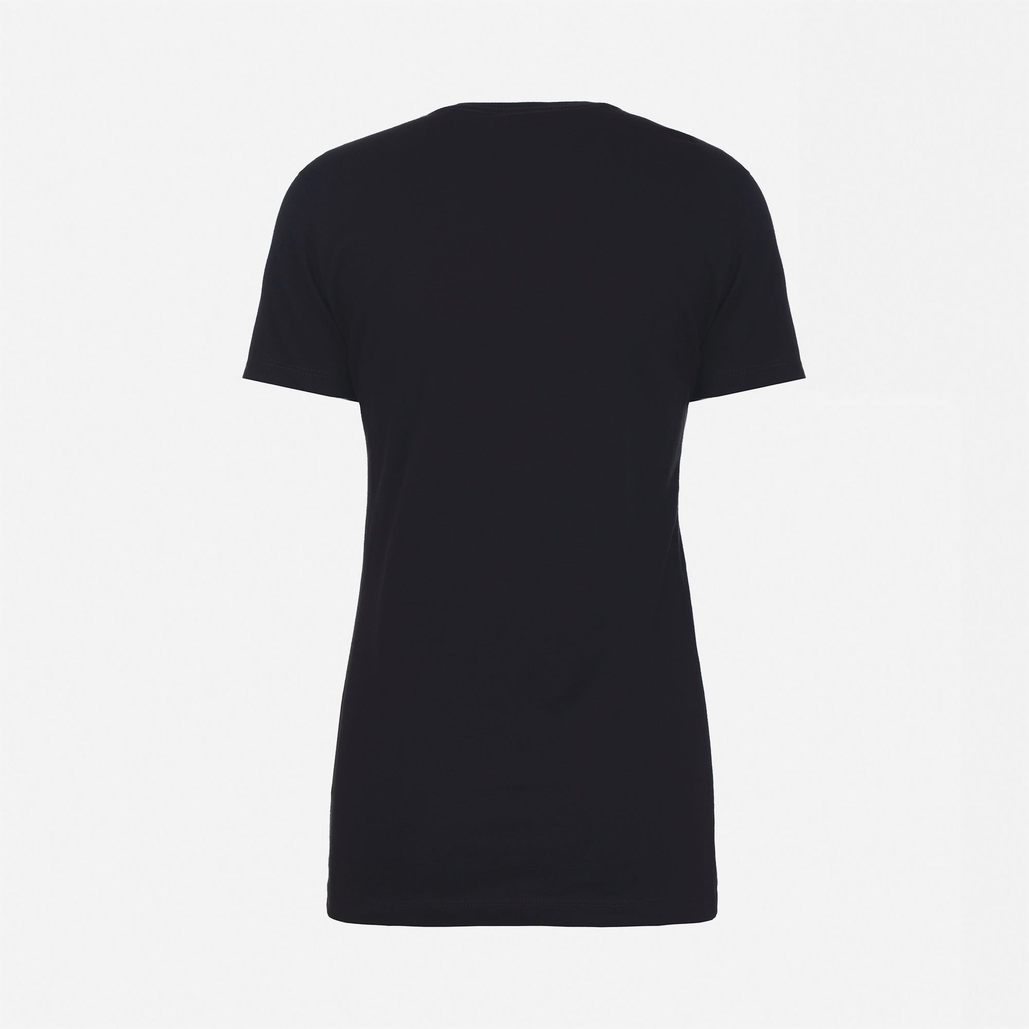 Cotton Boyfriend T-Shirt Black 3900 Next Level Apparel Women's Back View Wholesale