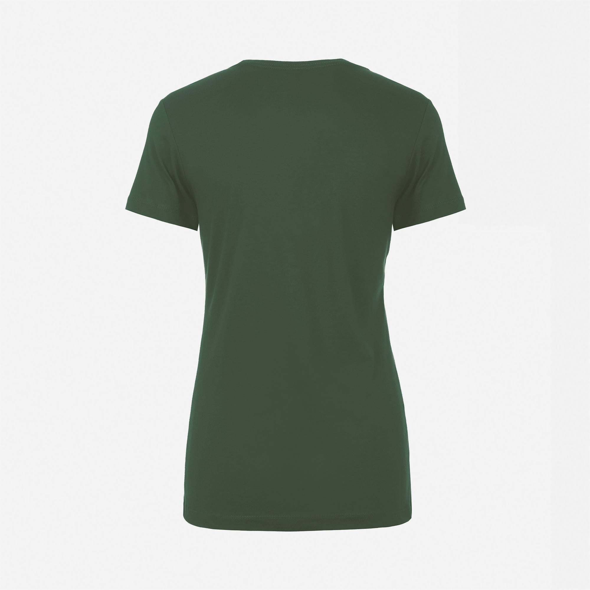 Cotton Boyfriend T-Shirt Forest Green 3900 Next Level Apparel Sample Back View