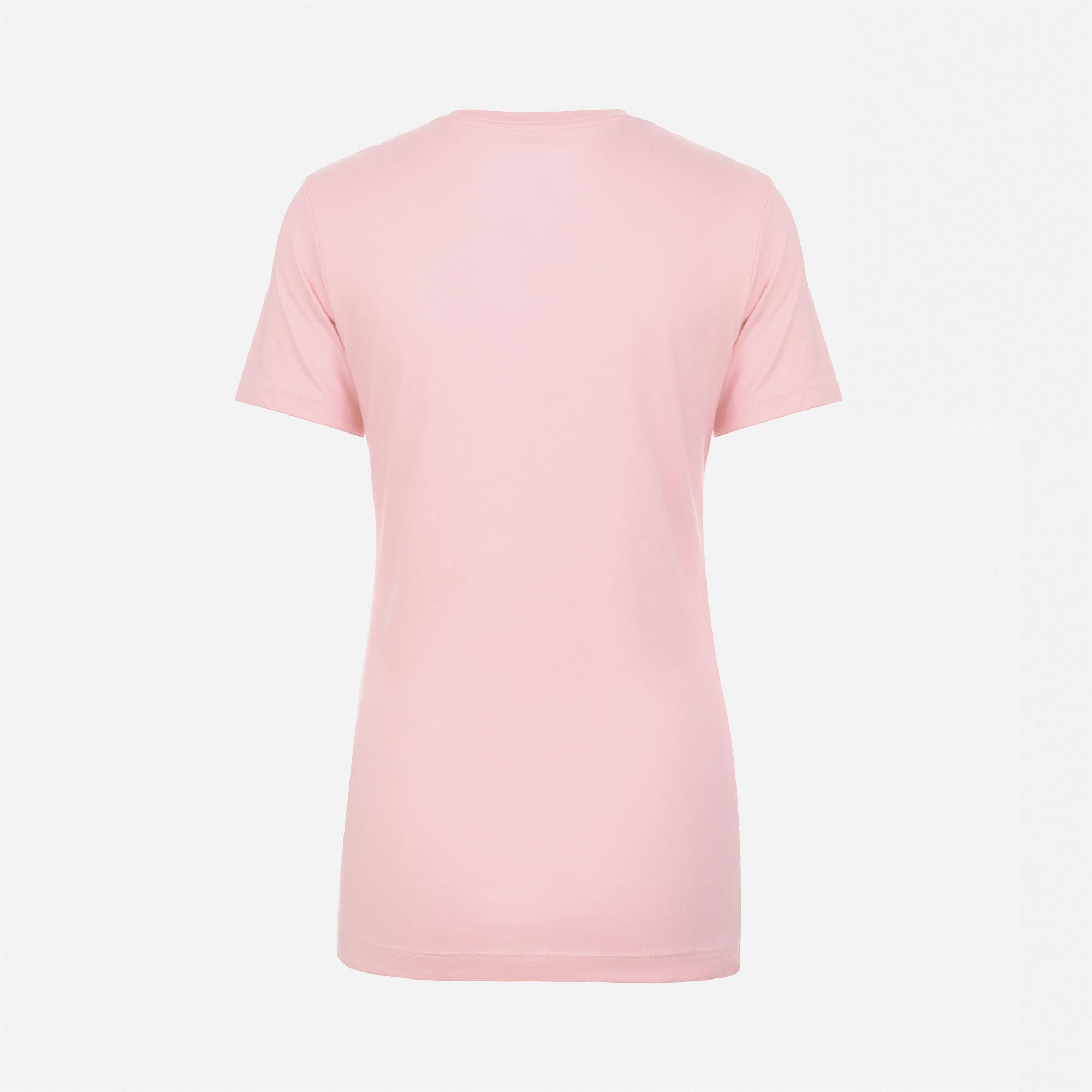 Cotton Boyfriend T-Shirt Light Pink 3900 Next Level Apparel Sample Womens Back View