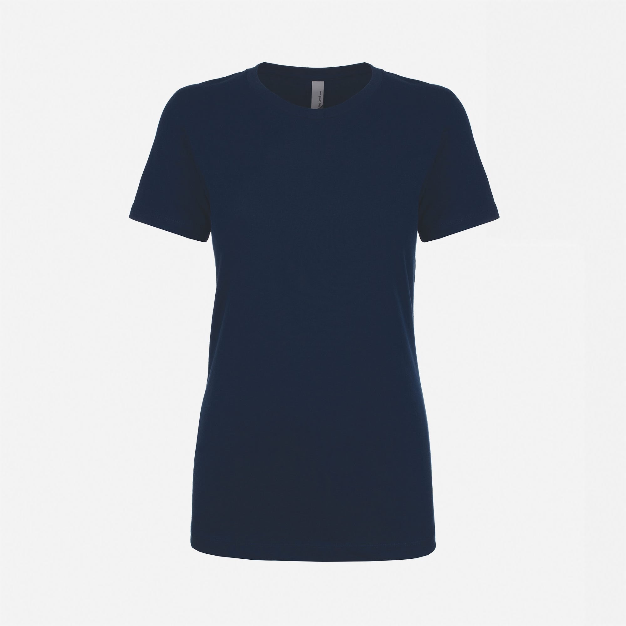 Cotton Boyfriend T-Shirt Midnight Navy 3900 Next Level Apparel Women's T-shirt Front View