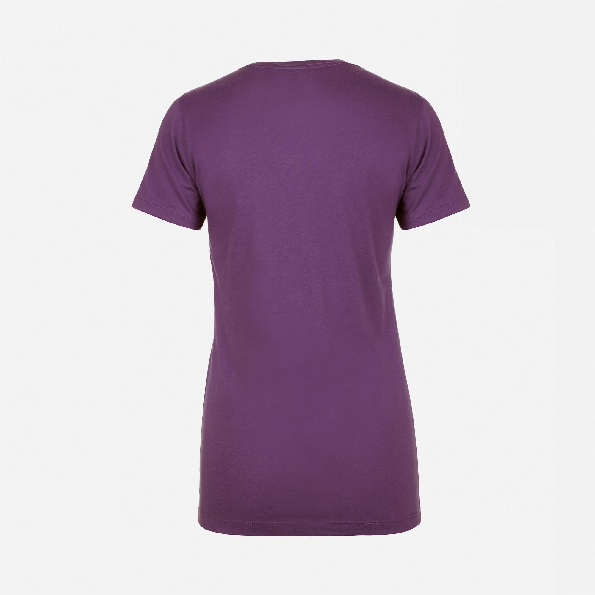 Cotton Boyfriend T-Shirt Purple Rush 3900 Next Level Apparel Sample Back View