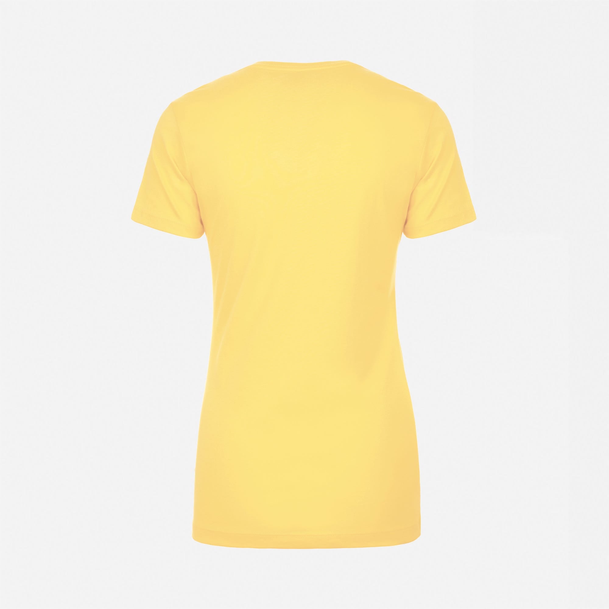 Cotton Boyfriend T-Shirt Vibrant Yellow 3900 Back View Next Level Apparel