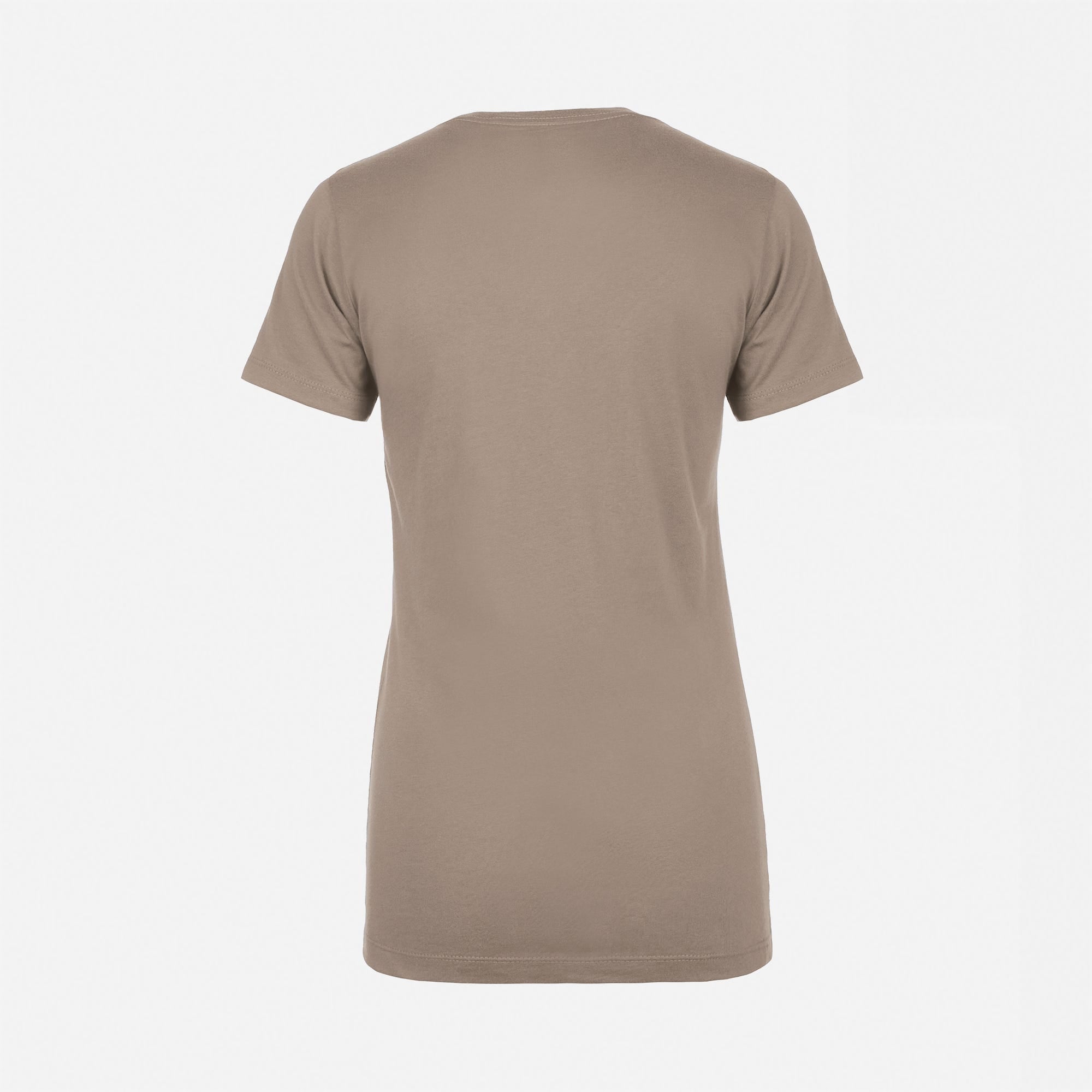 Cotton Boyfriend T-Shirt Warm Gray 3900 Next Level Apparel Women's Back View Wholesale