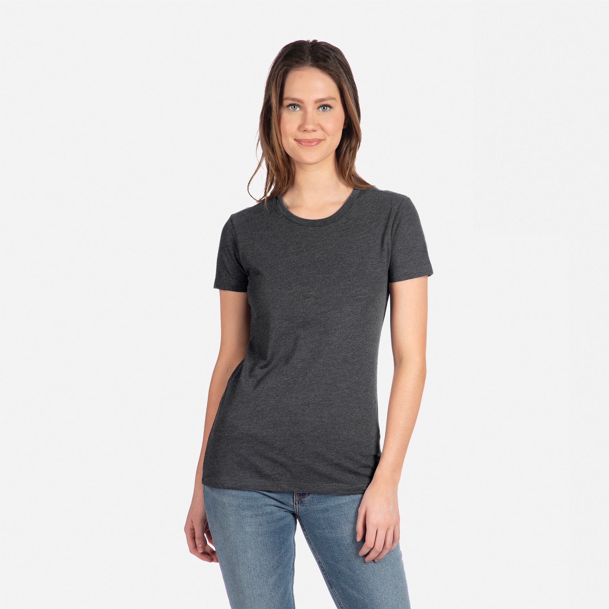 CVC T-Shirt Charcoal Blank Womens Shirt