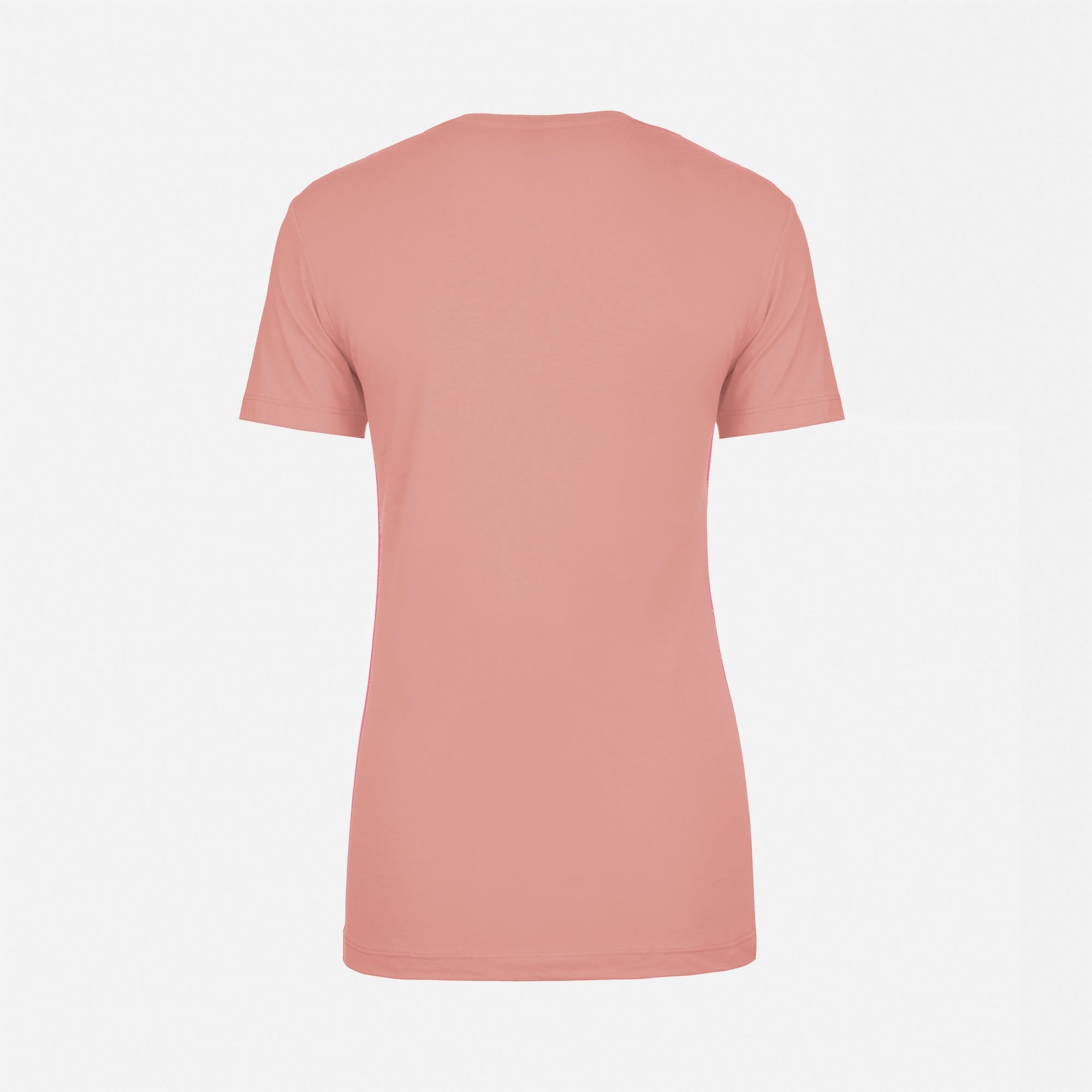 Cotton Boyfriend T-Shirt Desert Pink 3900 Next Level Apparel Back View 
