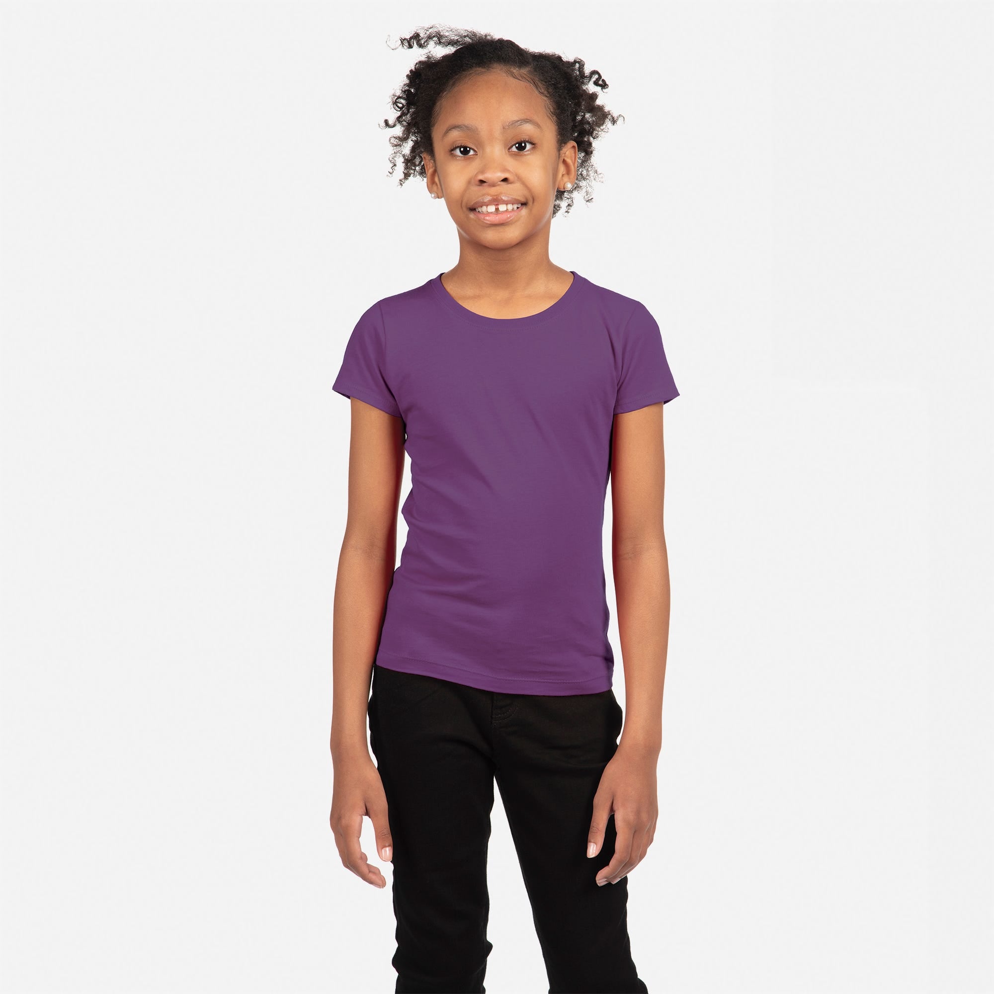 Cotton Princess T-Shirt Purple Rush 3710 Next Level Apparel