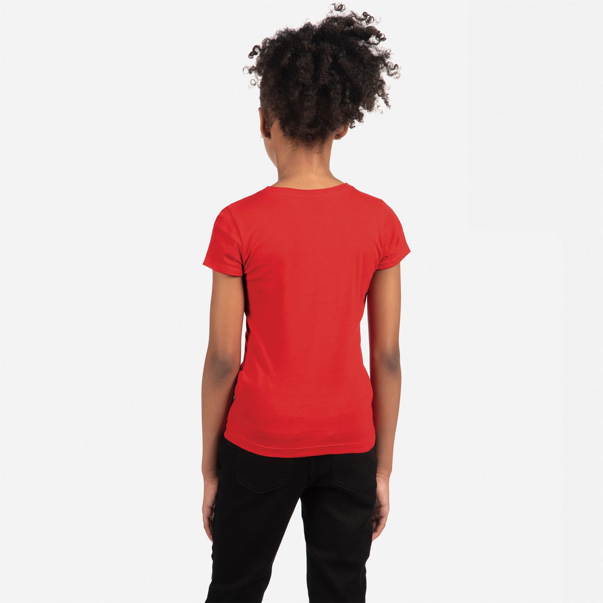Cotton Princess T-Shirt Red 3710 Next Level Apparel Back View