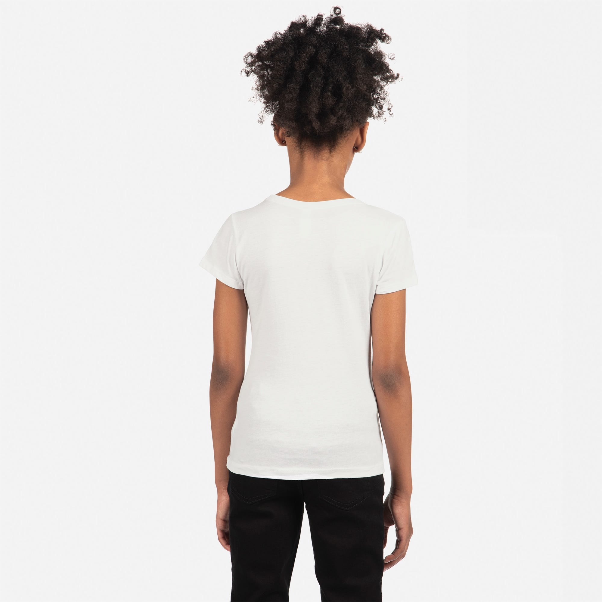 Cotton Princess T-Shirt White 3710 Next Level Apparel Back View