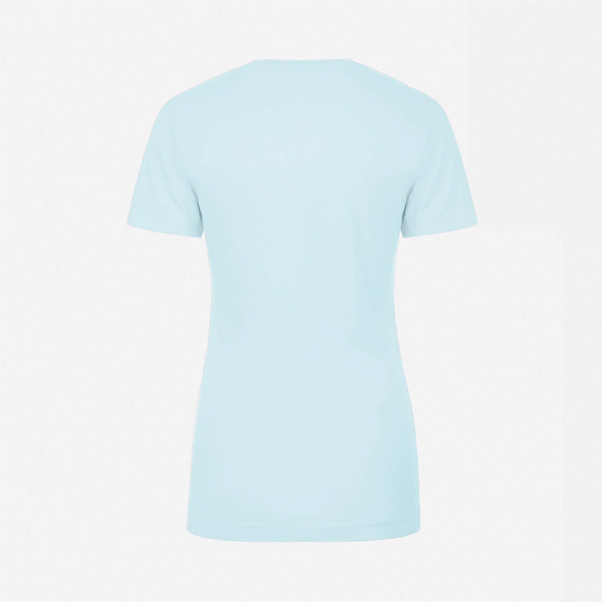 Cotton Boyfriend T-Shirt Light Blue 3900 Back View Next Level Apparel