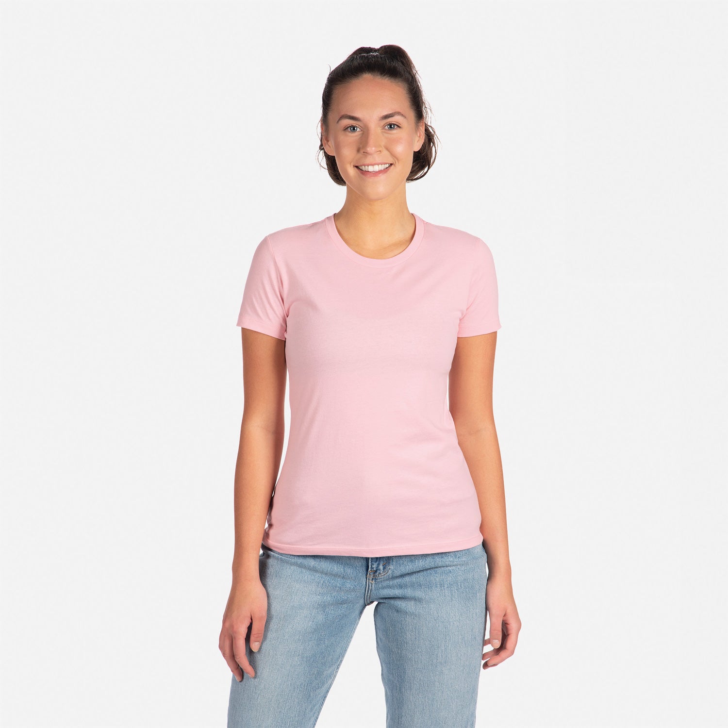 Cotton Boyfriend T-Shirt Light Pink 3900 Next Level Apparel